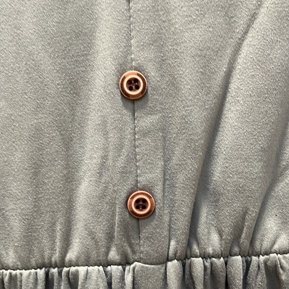 #2419 NWT Over The Head V-Neck Sage Maxi Dress - Picture 6 of 8